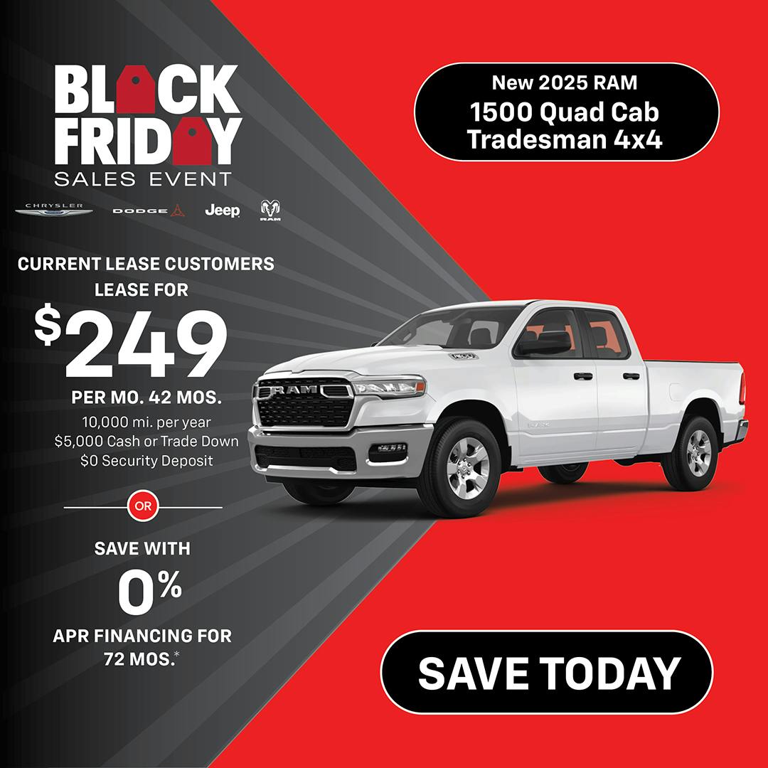 New 2025 Ram 1500 Quad Cab Tradesman 4×4 | Jack CDJR