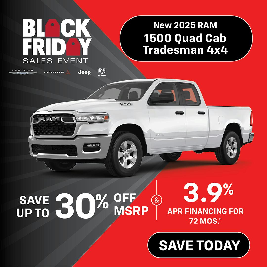 New 2025 Ram 1500 Quad Cab Tradesman 4×4 | Jack CDJR