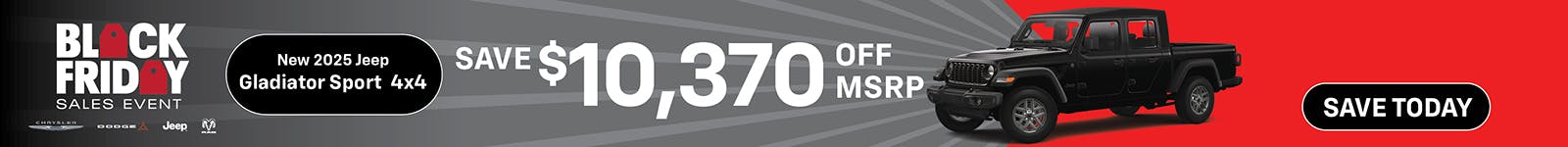 New 2025 Jeep Gladiator Sport 4×4