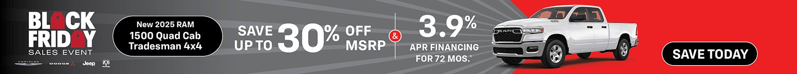 New 2025 Ram 1500 Quad Cab Tradesman 4×4