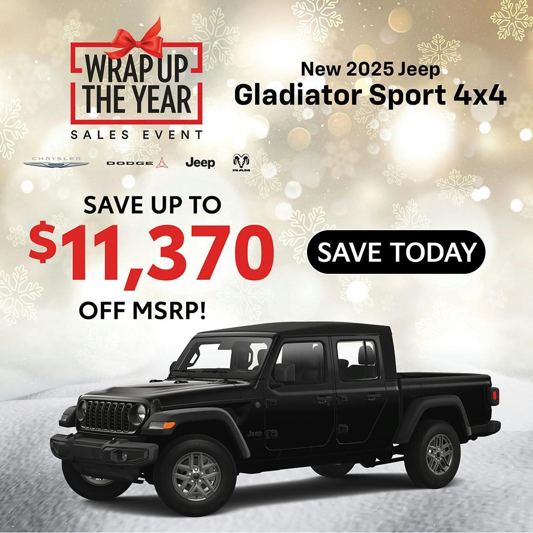 New 2025 Jeep Gladiator Sport 4×4 | Jack CDJR