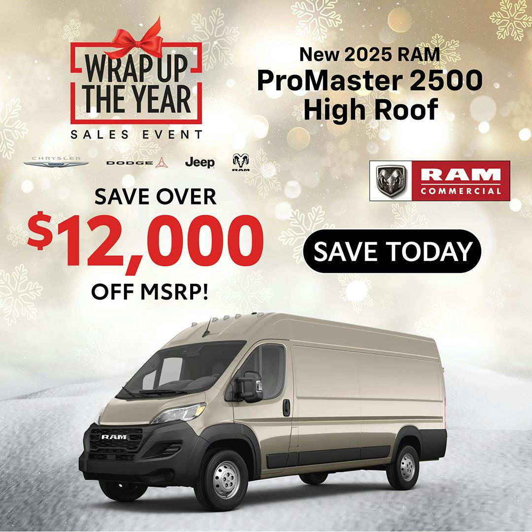 New 2025 Ram ProMaster 2500 High Roof | Jack CDJR