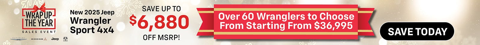 New 2025 Jeep Wrangler Sport S 4×4