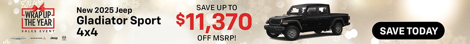 New 2025 Jeep Gladiator Sport 4×4