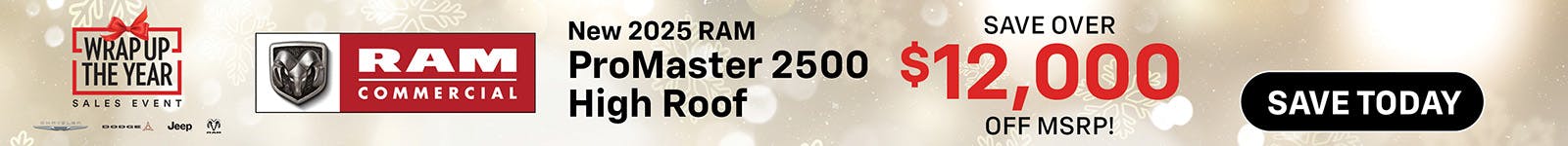 New 2025 Ram ProMaster 2500 High Roof