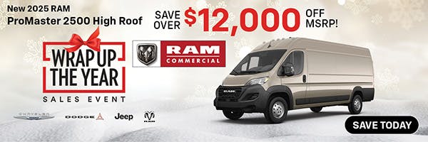 New 2025 Ram ProMaster 2500 High Roof | Jack CDJR