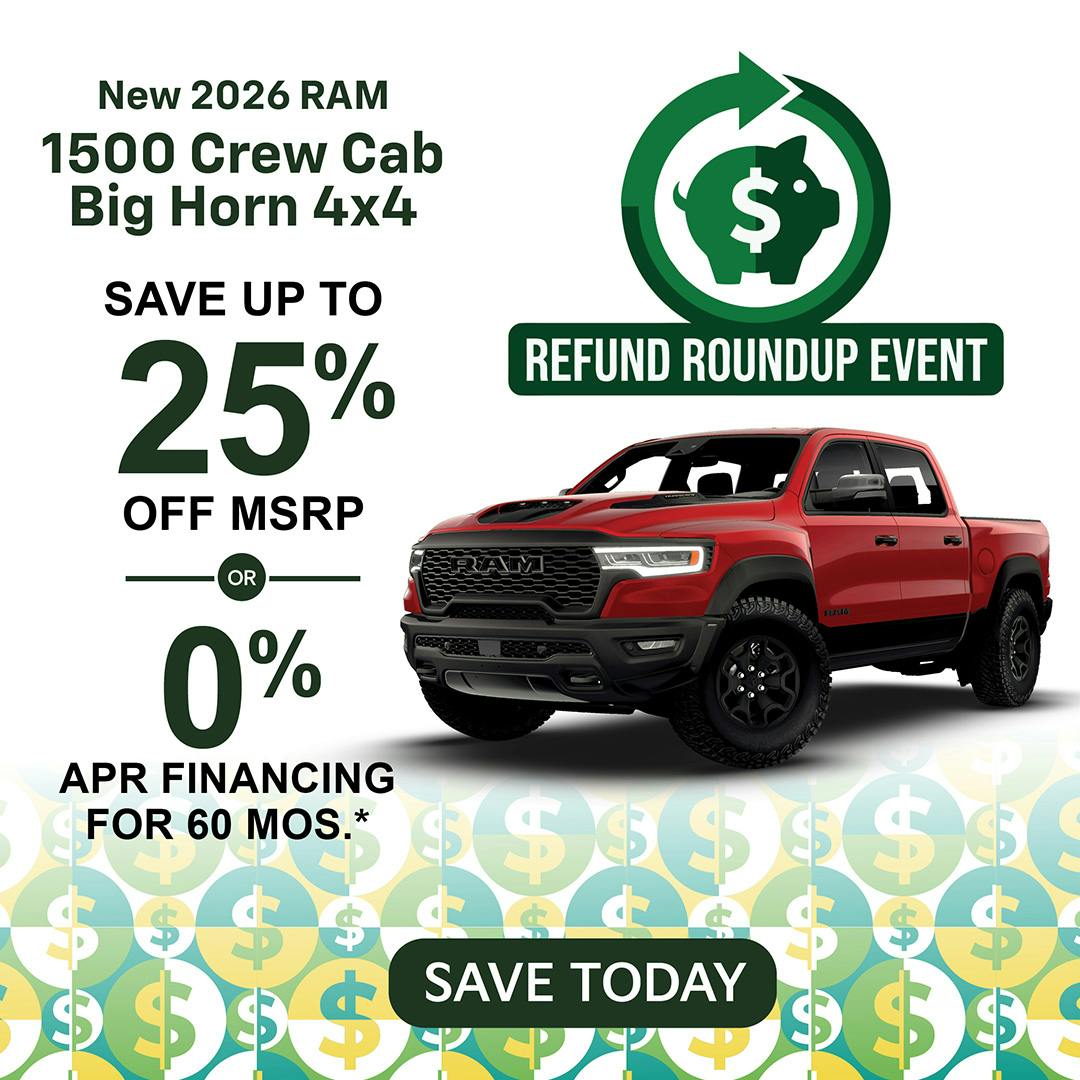 New 2026 Ram 1500 Crew Cab Big Horn 4×4 | Jack CDJR