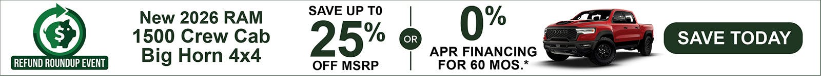 New 2026 Ram 1500 Crew Cab Big Horn 4×4