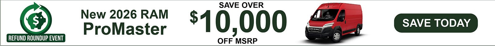 New 2026 Ram ProMaster 1500