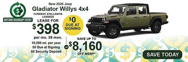New 2026 Jeep Gladiator Willys 4×4 | Jack CDJR