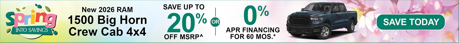 New 2026 Ram 1500 Big Horn Crew Cab 4×4