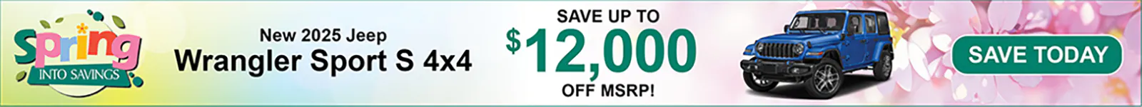 New 2025 Jeep Wrangler Sport S 4×4