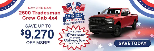 New 2026 Ram 2500 Tradesman Crew Cab 4×4 | Jack CDJR