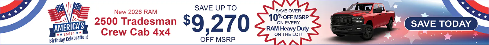 New 2026 Ram 2500 Tradesman Crew Cab 4×4