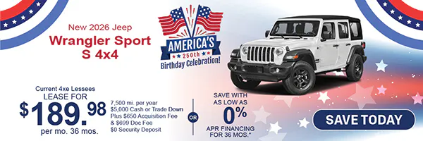 New 2026 Jeep Wrangler Sport S 4×4 | Jack CDJR