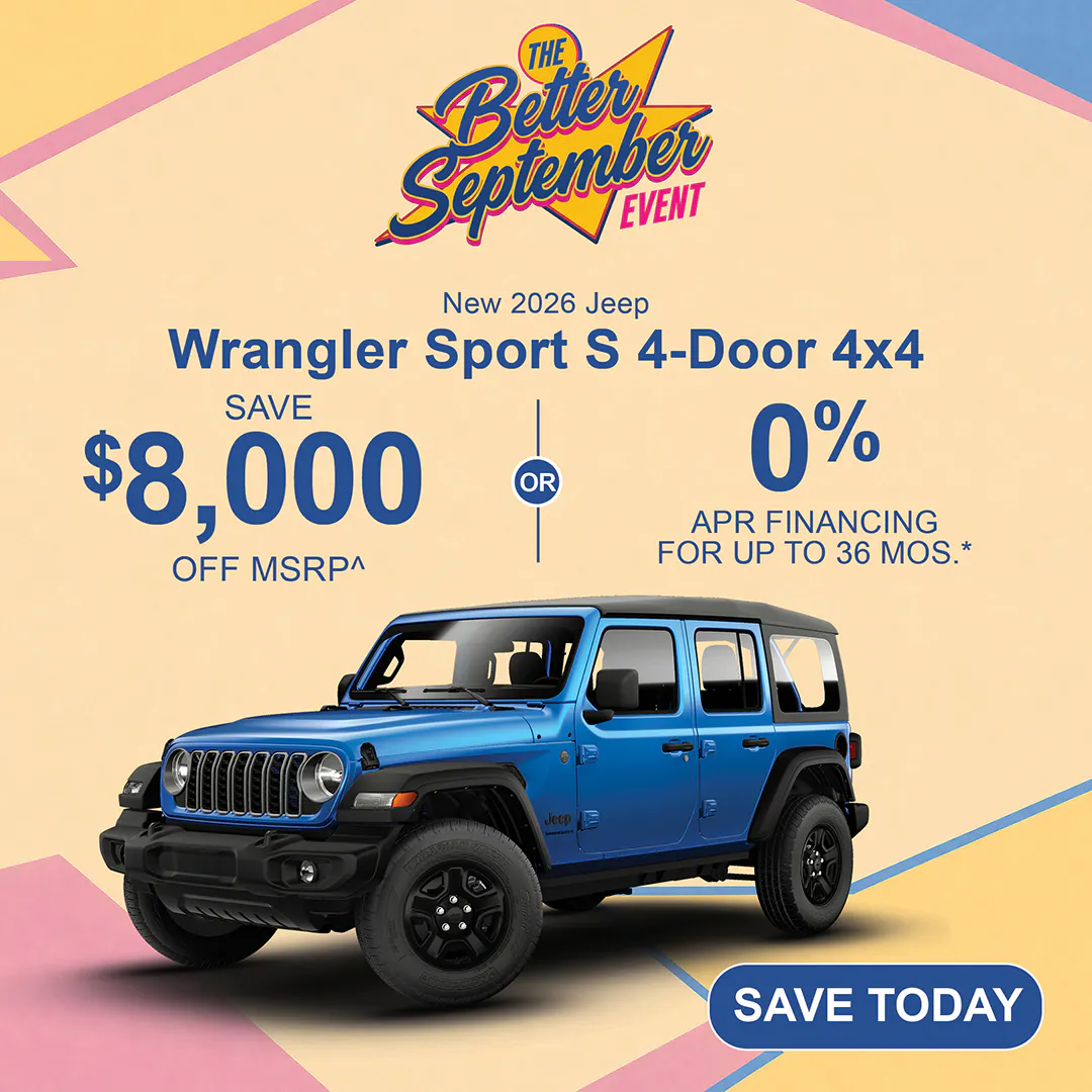 New 2026 Jeep Wrangler Sport S 4-Door 4×4 | Jack CDJR