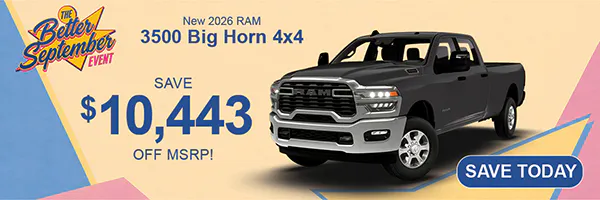 New 2026 Ram 3500 Big Horn 4×4 | Jack CDJR