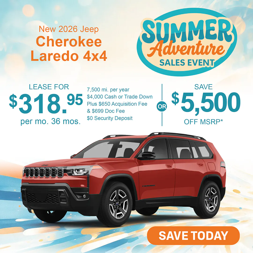 New 2026 Jeep Cherokee Laredo 4×4 | Jack CDJR
