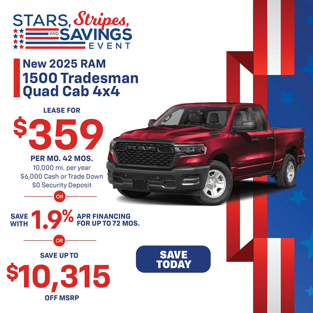 New 2025 Ram 1500 Tradesman Quad Cab 4×4 | Jack CDJR