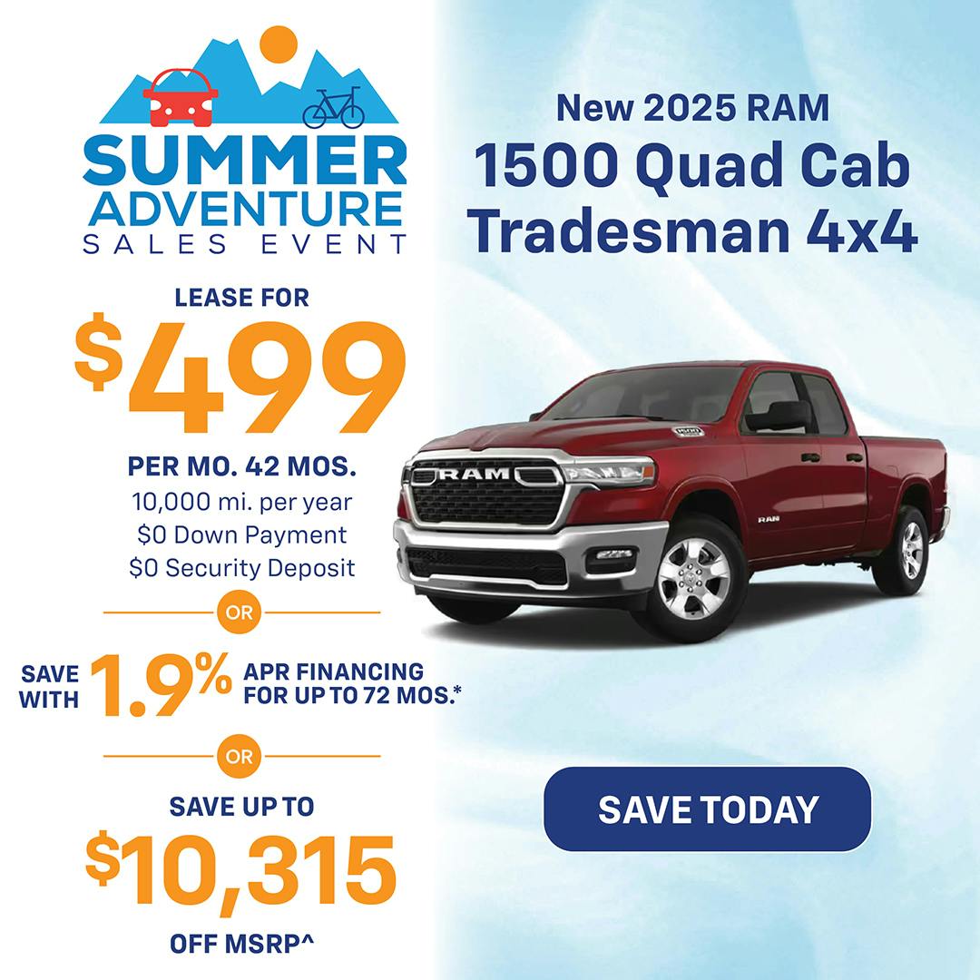 New 2025 Ram 1500 Quad Cab Tradesman 4×4 | Jack CDJR