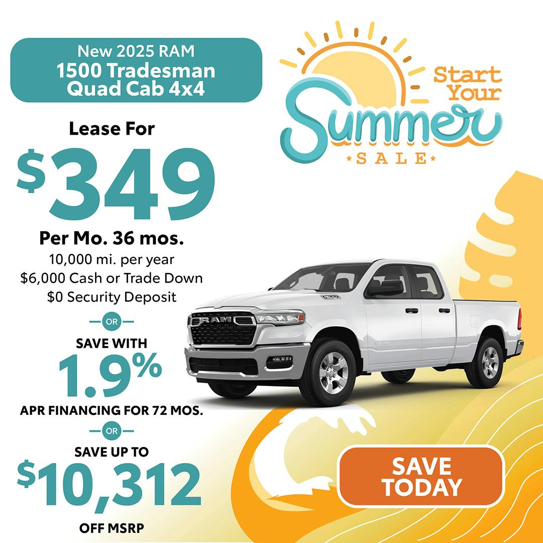 New 2025 Ram 1500 Tradesman Quad Cab 4×4 | Jack CDJR