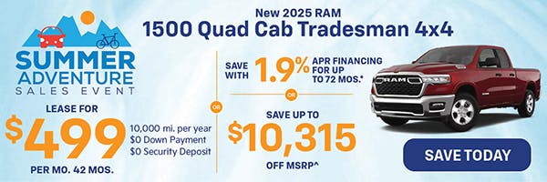 New 2025 Ram 1500 Quad Cab Tradesman 4×4 | Jack CDJR