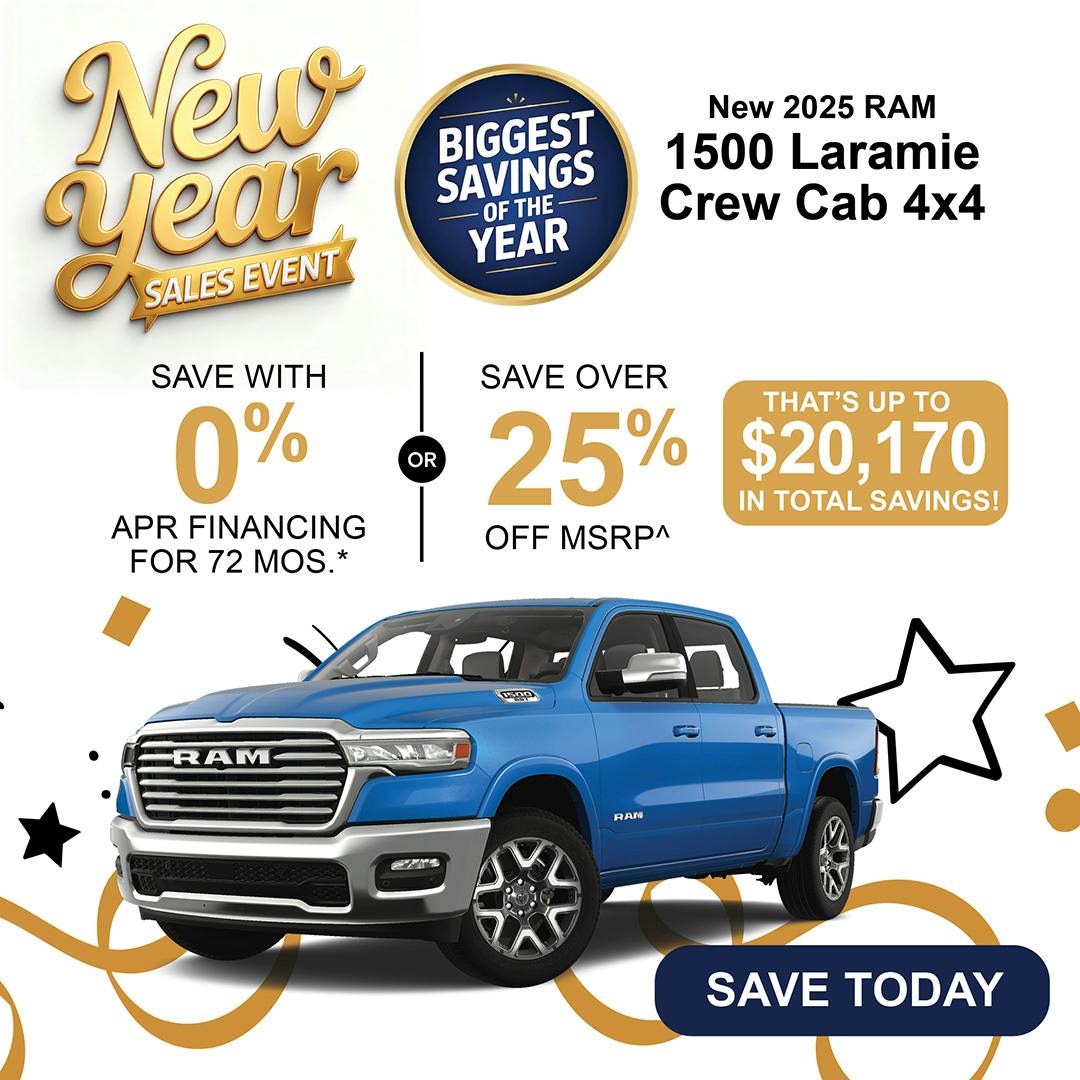 New 2025 Ram 1500 Laramie Crew Cab 4×4 | Jack CDJR