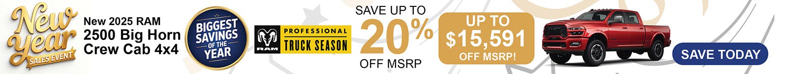 New 2025 Ram 2500 Big Horn Crew Cab 4×4