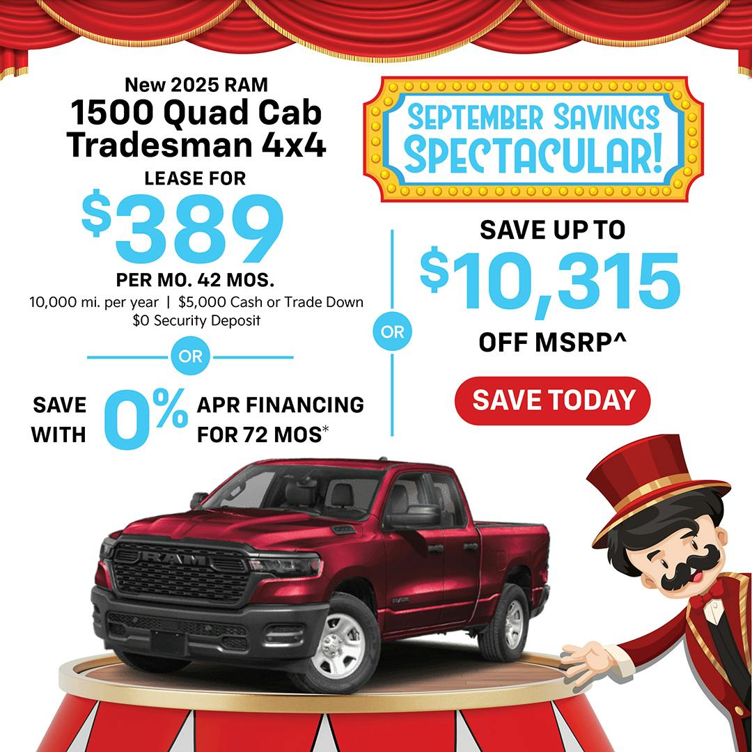 New 2025 Ram 1500 Quad Cab Tradesman 4×4 | Jack CDJR