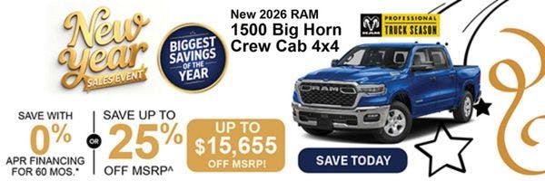 New 2026 Ram 1500 Big Horn Crew Cab 4×4 | Jack CDJR