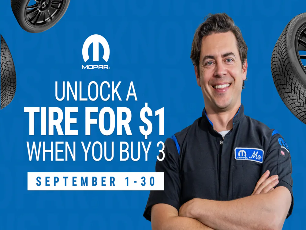 Unlock a tire for $1 When you buy 3 | Jack CDJR
