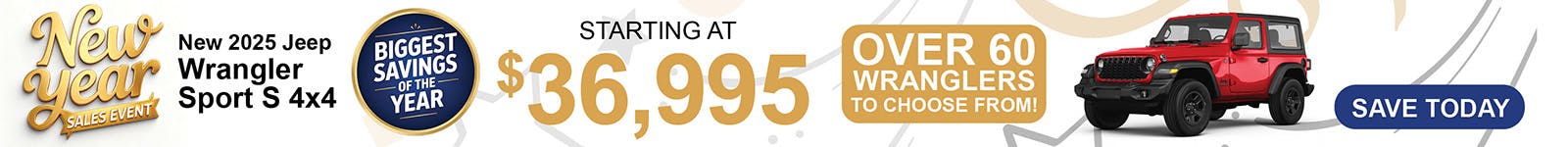 New 2025 Jeep Wrangler Sport S 4×4