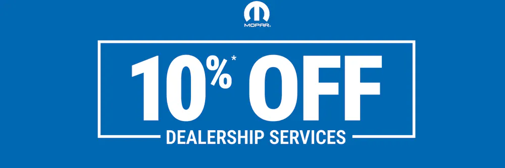10% Off Dealership Services | Jacky Jones CDJR