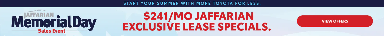 Memorial Day Savings