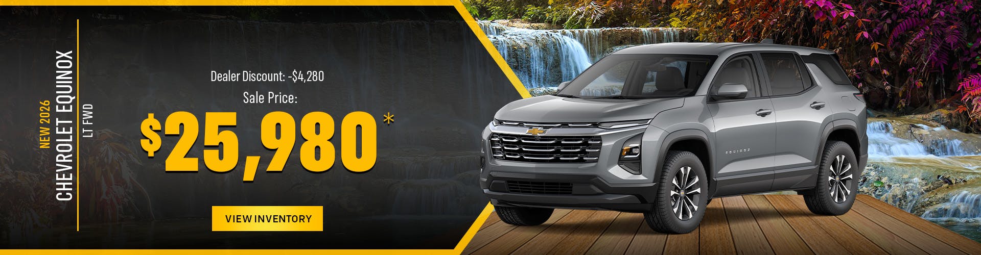 New 2026 Chevrolet Equinox – $25980