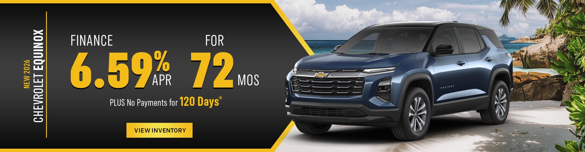 New 2026 Chevrolet Equinox Finance for 6.59% APR