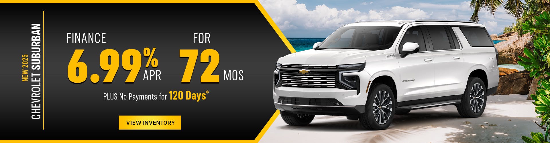 New 2025 Chevrolet Suburban Finance for 6.99% APR