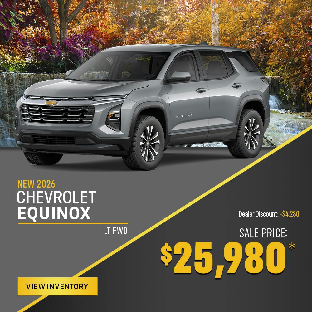 New 2026 Chevrolet Equinox – $25980