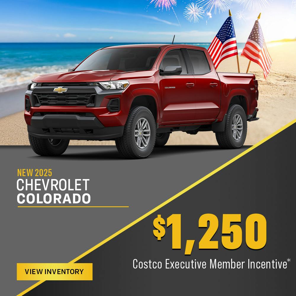 New 2025 Chevrolet Colorado – $1,250 Costco Incentive