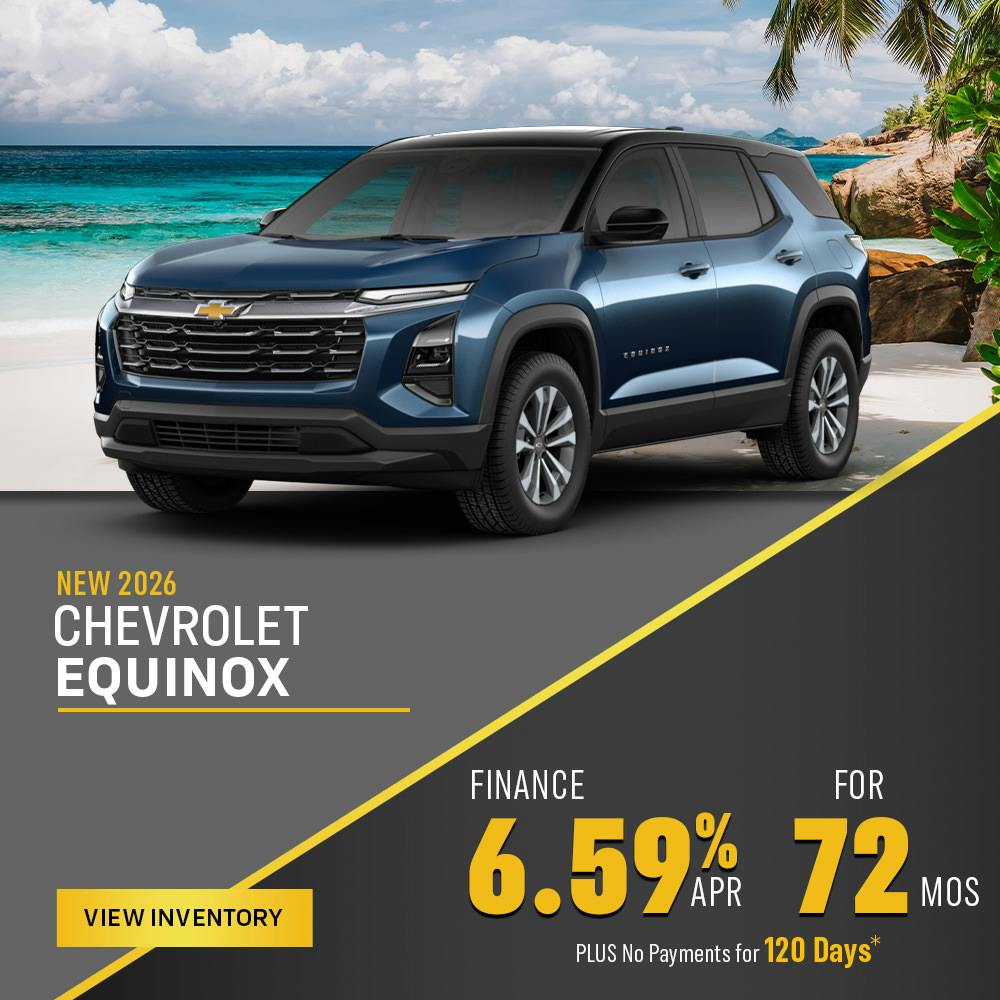 New 2026 Chevrolet Equinox Finance for 6.59% APR