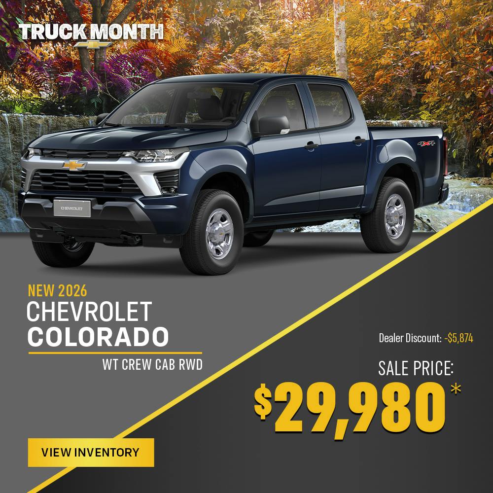 New 2026 Chevrolet Colorado – $29980