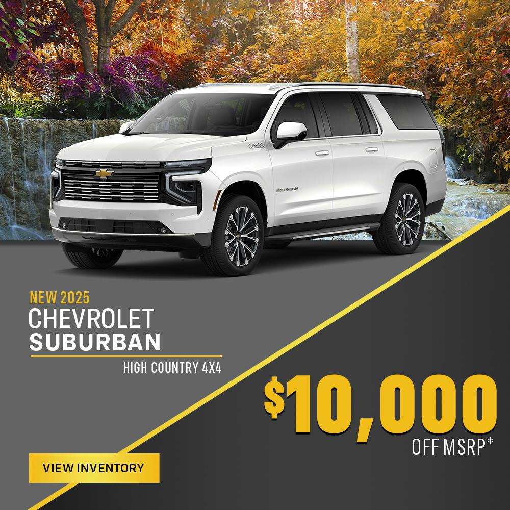 New 2025 Chevrolet Suburban – $10000 Off MSRP