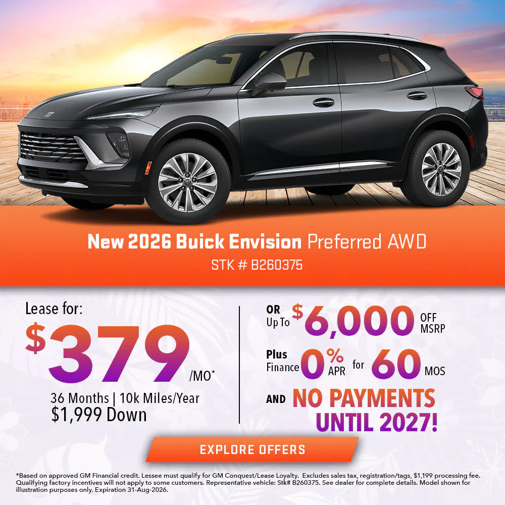 New 2026 Buick Envision Preferred AWD | Joyce Koons Buick GMC