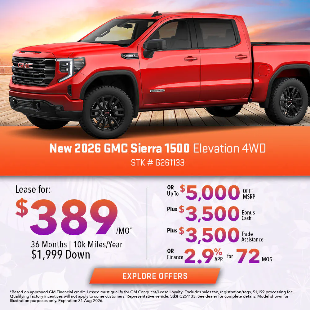 New 2026 GMC Sierra 1500 Elevation 4WD | Joyce Koons Buick GMC