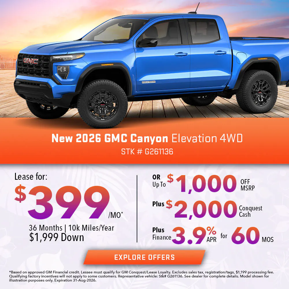 New 2026 GMC Canyon Elevation 4WD | Joyce Koons Buick GMC