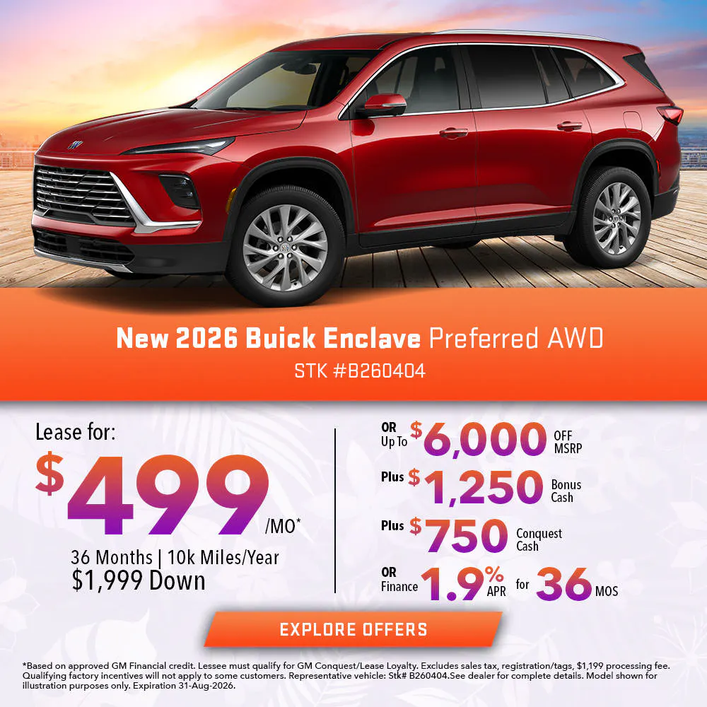 New 2026 Buick Enclave Preferred AWD | Joyce Koons Buick GMC