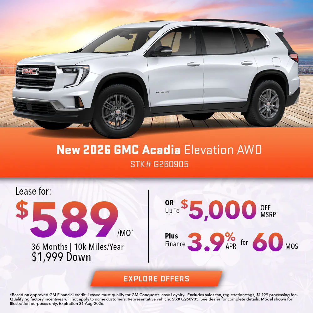 New 2026 GMC Acadia Elevation AWD | Joyce Koons Buick GMC