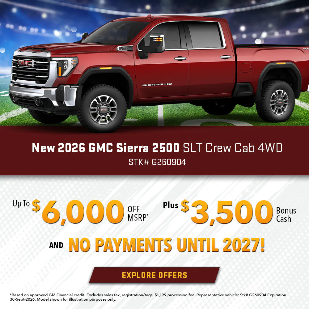 New GMC Sierra 2500 SLT Crew Cab 4WD | Joyce Koons Buick GMC