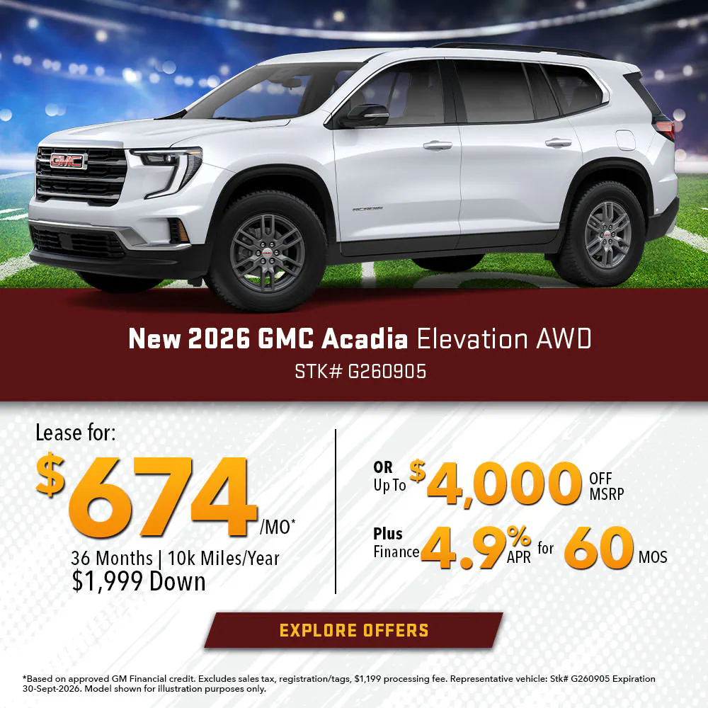 New 2026 GMC Acadia Elevation AWD | Joyce Koons Buick GMC