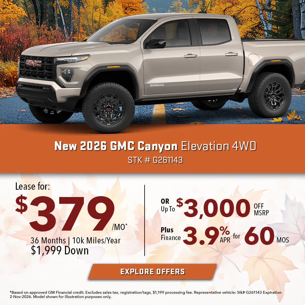 New 2026 GMC Canyon Elevation 4WD | Joyce Koons Buick GMC